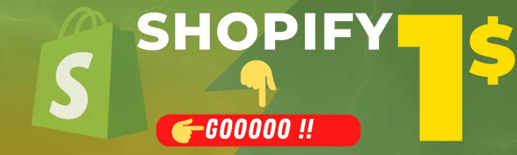 Shopify 1$ now