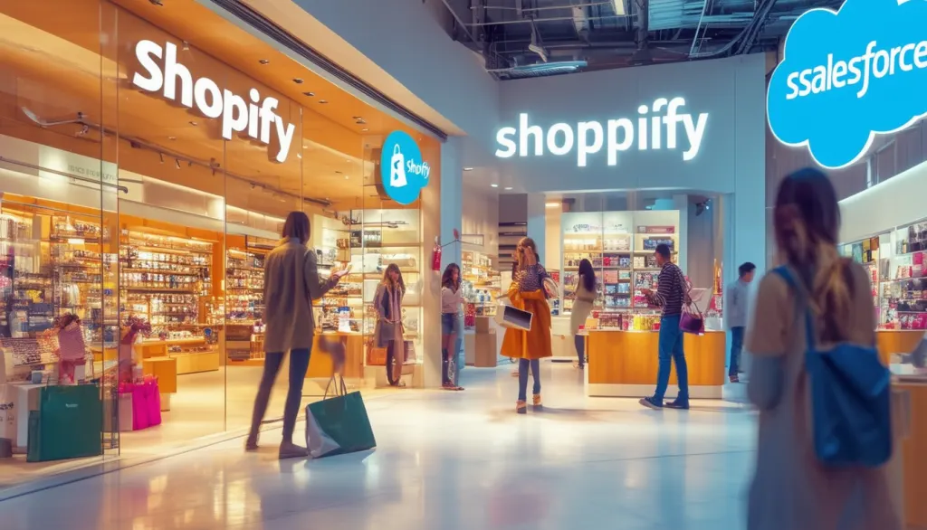 découvrez comment shopify réussit à attirer les clients de salesforce, créant ainsi une compétition accrue dans le secteur de l'e-commerce. analyse des stratégies et des impacts sur le marché.