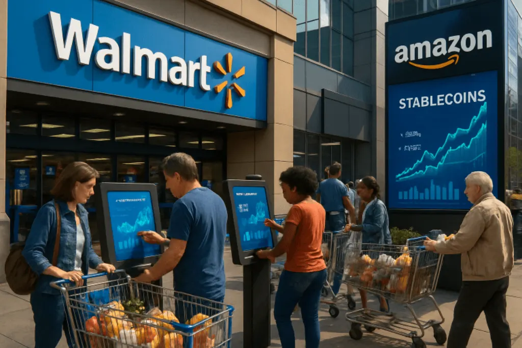 découvrez comment walmart et amazon explorent la possibilité d'émettre leurs propres stablecoins, une nouvelle initiative qui pourrait transformer le paysage du commerce en ligne et des transactions numériques, selon le wall street journal.