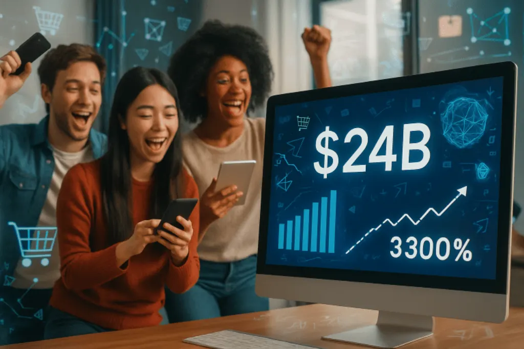 découvrez comment l'événement prime day a battu des records avec plus de 24 milliards de dollars de ventes en e-commerce aux états-unis, accompagné d'une incroyable hausse de 3 300 % du trafic grâce à l'ia générative. plongez dans les tendances et l'impact de cette journée exceptionnelle sur le marché.