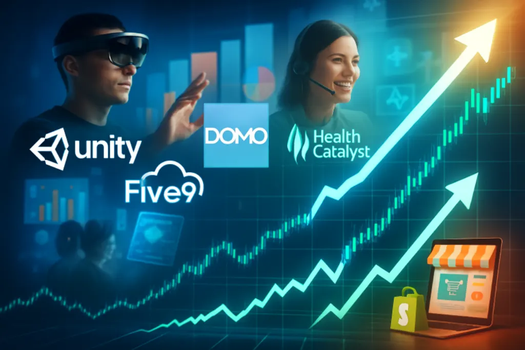 découvrez les raisons de la montée spectaculaire des actions de unity, domo, five9, health catalyst et shopify. analyse des tendances du marché et des facteurs clés à suivre pour rester informé sur ces entreprises en plein essor.