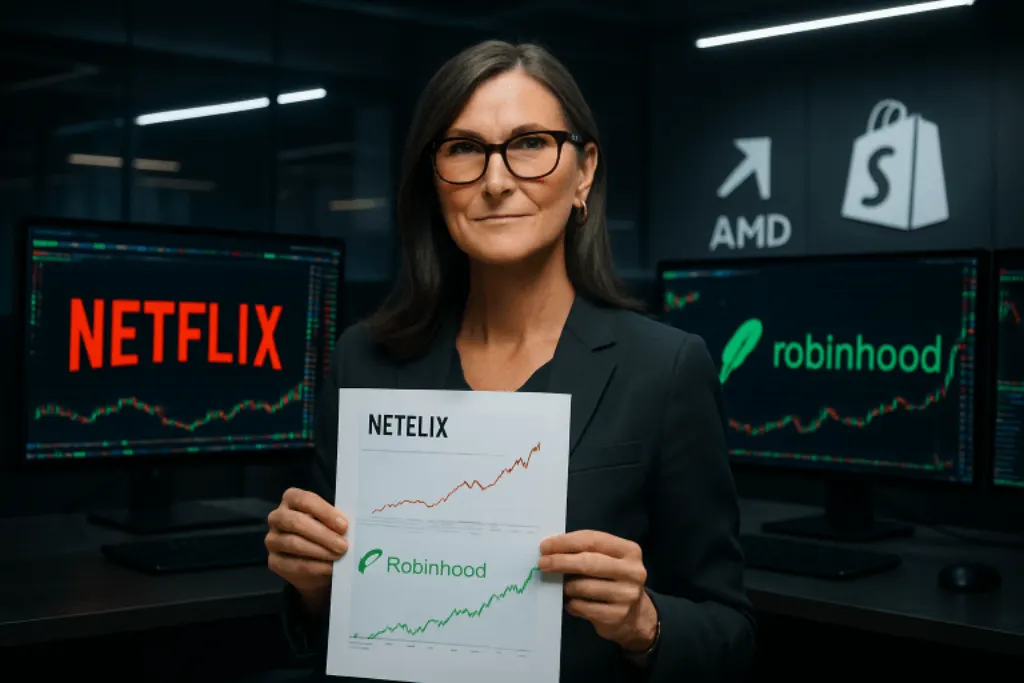 cathie wood augmente sa participation dans netflix et robinhood, tout en cédant ses actions amd et shopify. découvrez les choix d'investissement récents de la célèbre gestionnaire de fonds ark invest.