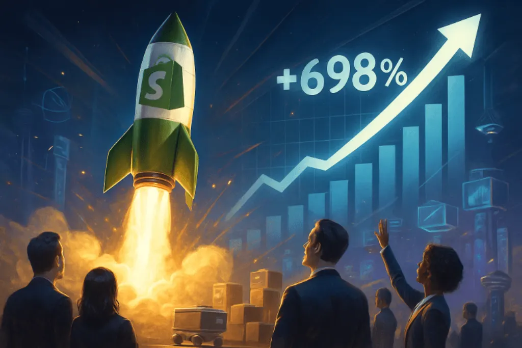 découvrez comment shopify a connu une ascension fulgurante de 698 % en bourse, portée par des investissements massifs et une stratégie de croissance ambitieuse. analyse des raisons de ce succès spectaculaire.